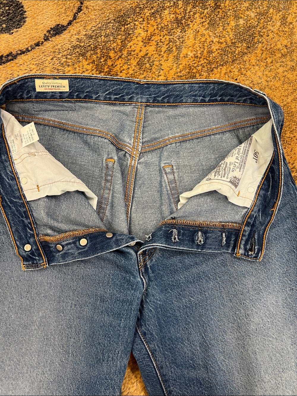 Levi’s 501 90’s lightweight midrise jeans Sz 30x29 - Picture 11 of 16
